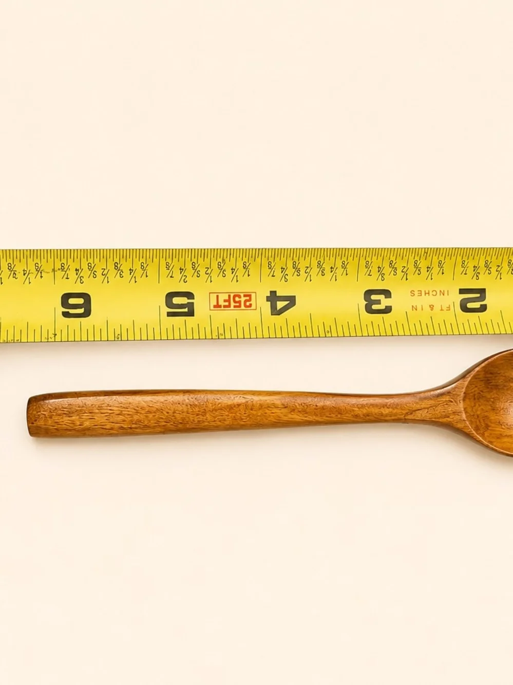 5 Pc Wooden Spoon Set – 6.5” Handcrafted Wood Spoons Kitchen Utensils Rustic